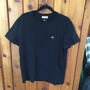 Lacoste Pima cotton tee black size 5 (L)